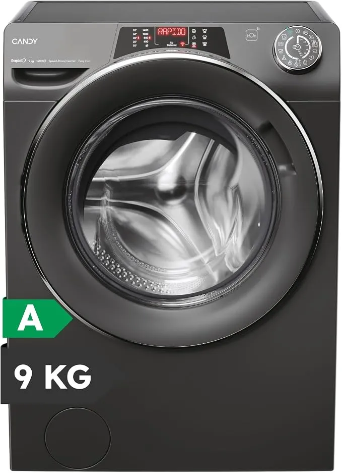 Lavadora Candy RapidO RO1496DWMCRT 9kg 1400RPM Smart Touch Wi-Fi