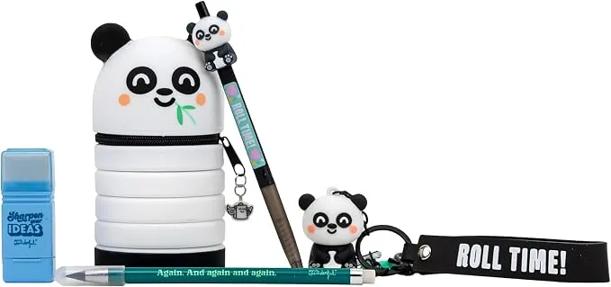 Mr. Wonderful Pack "Back to School" Panda: Libretas A5, Bolis Borrables y Pegatinas