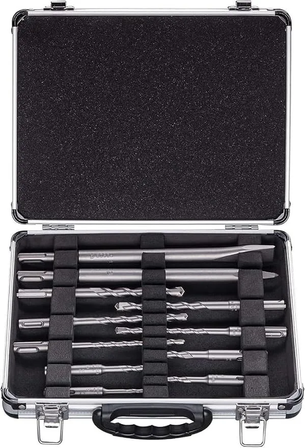 Bosch Professional Set 11 Brocas y Cinceles SDS plus para Hormigón y Mampostería