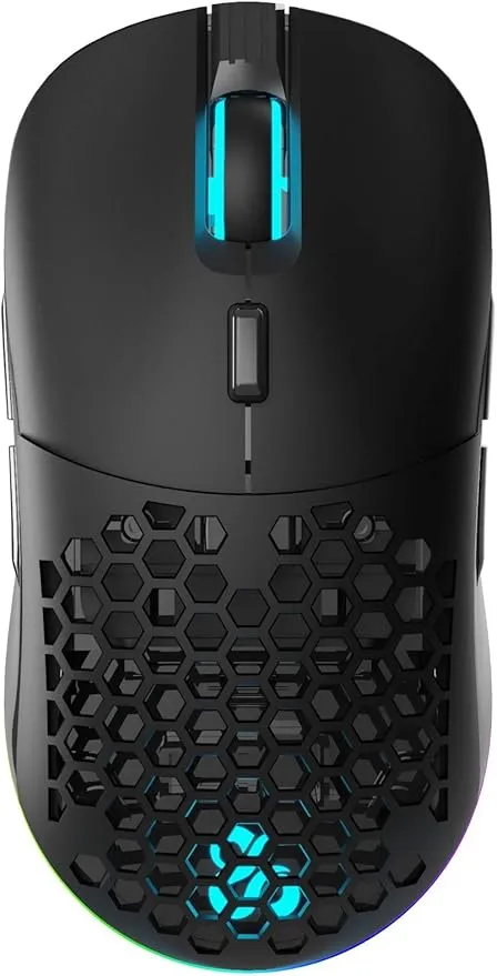 NEWSKILL Arakne Elite Ratón Gaming Wireless RGB 16000DPI Modular Ambidiestro Ligero 95g Negro