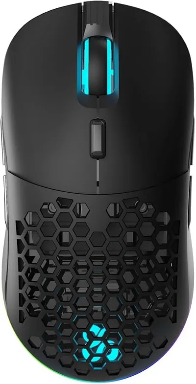 NEWSKILL Arakne Elite Ratón Gaming Wireless RGB 16000DPI Modular Ambidiestro Ligero 95g Negro