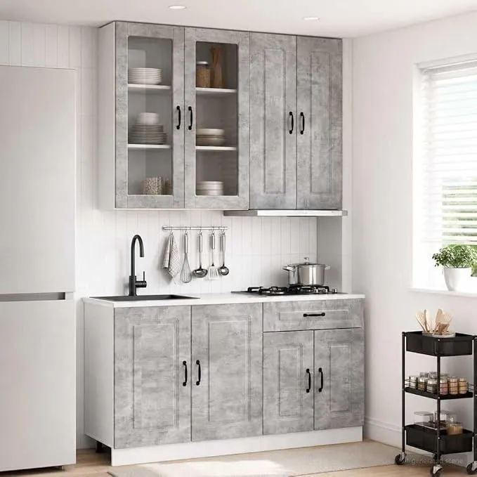 Módulos de Cocina IKAYAA 4 Piezas con Diseño Moderno y Gran Capacidad