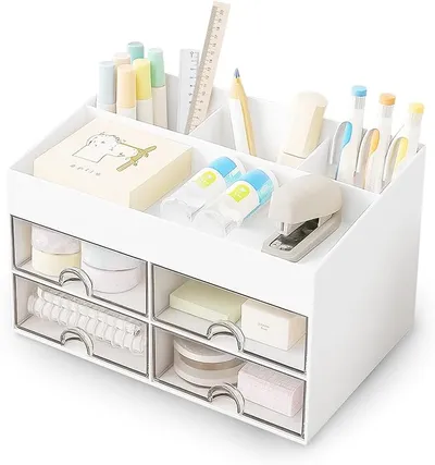 Organizador de Escritorio Multifuncional con Cajones