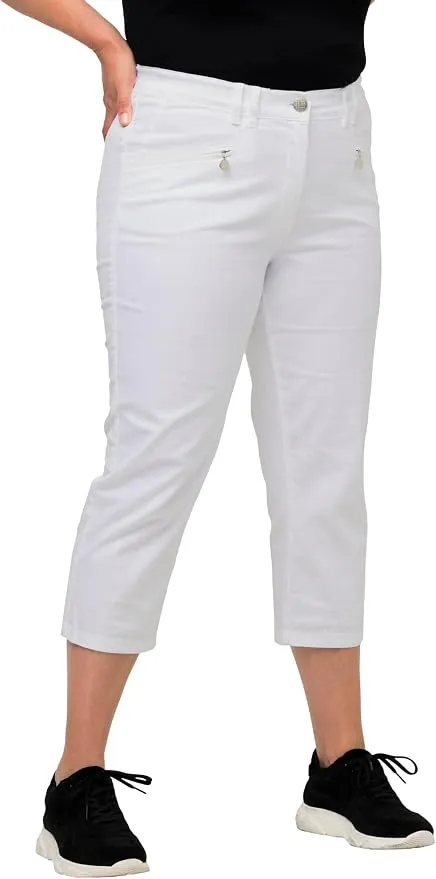 Ulla Popken Pantalón Mony Blanco Nieve Tallas Grandes