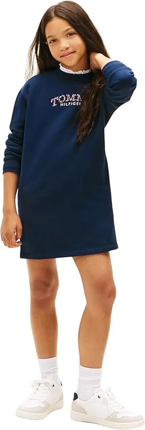 Tommy Hilfiger Vestido Sudadera Chicas Flower con Bolsillos