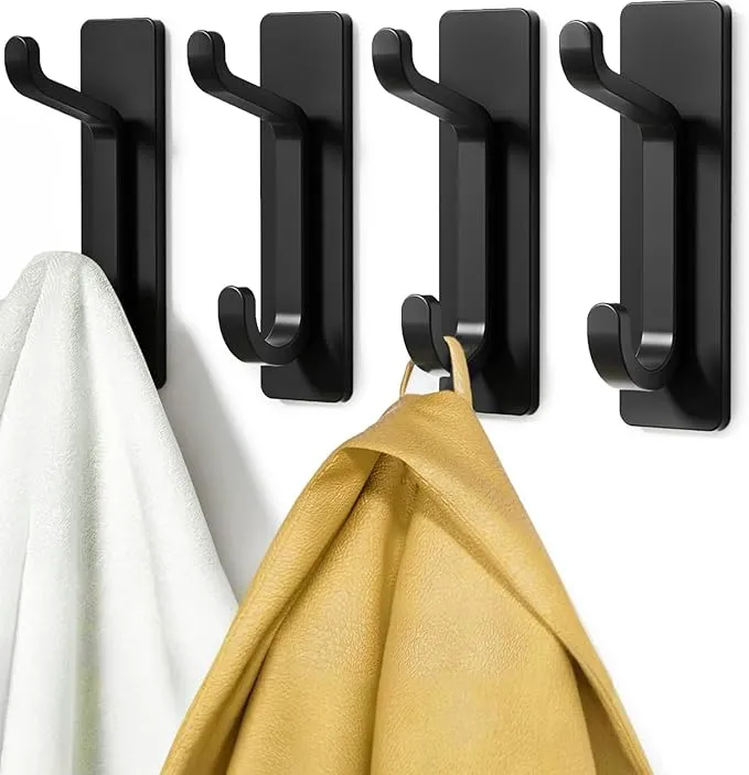 Ganchos Adhesivos Pickpiff de Acero Inoxidable - Pack de 4