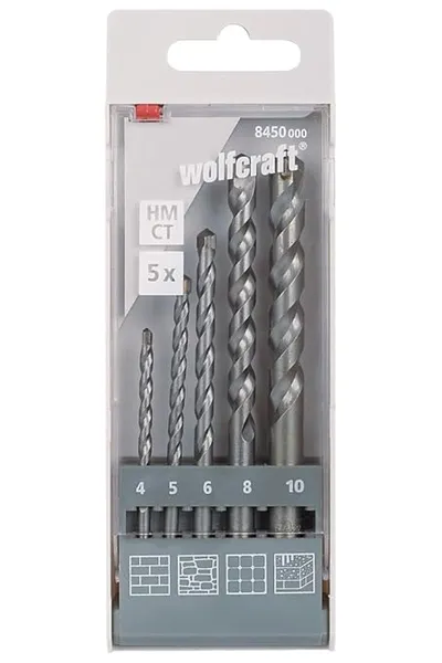 Juego de brocas para piedra wolfcraft