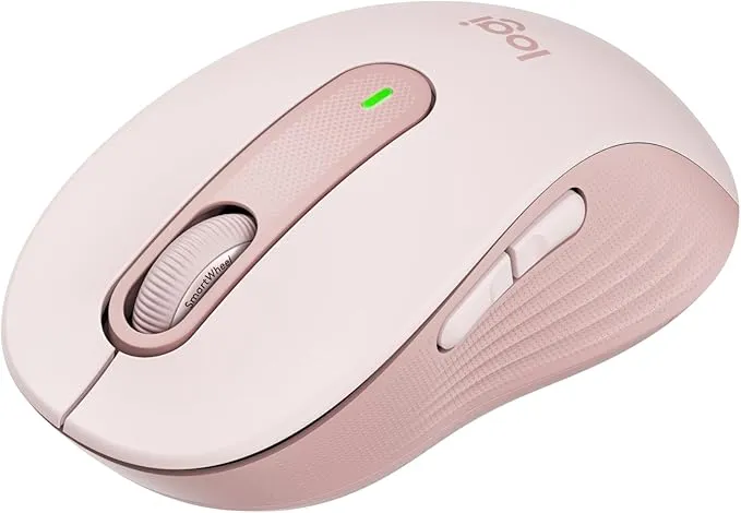 Logitech Signature M650 Ratón Inalámbrico Rosa - Pequeño/Mediano