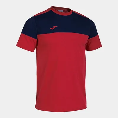 Joma Camiseta Manga Corta Crew v Rojo Marino