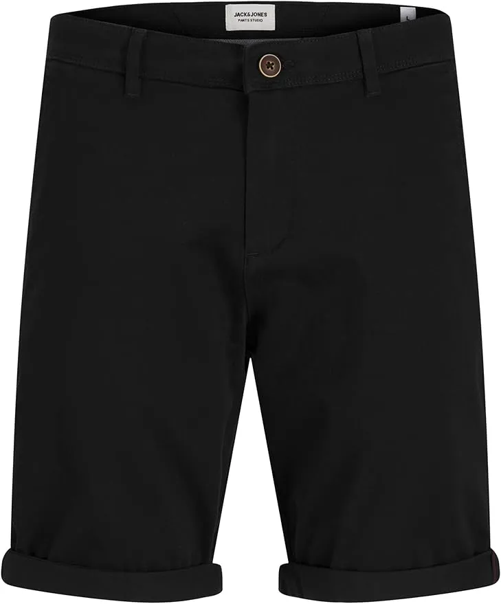 Pantalones Cortos Jack & Jones Chinos Negros para Hombre