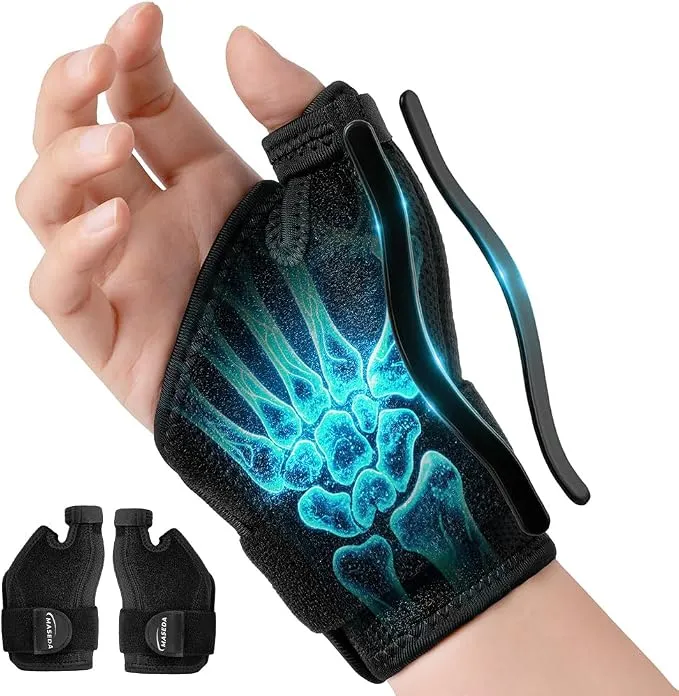 AYBUY Férulas Doble para Pulgar con Soporte Ajustable (Pack 2 Unidades)