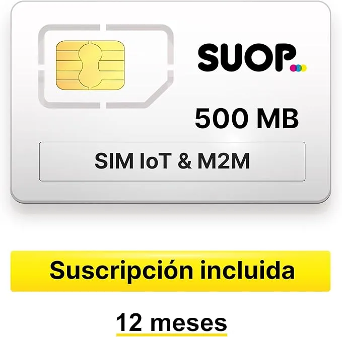 Tarjeta SIM de datos para dispositivos IoT, M2M y domótica