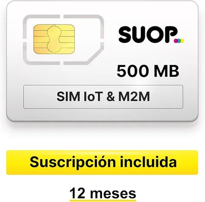 Tarjeta SIM de datos para dispositivos IoT, M2M y domótica