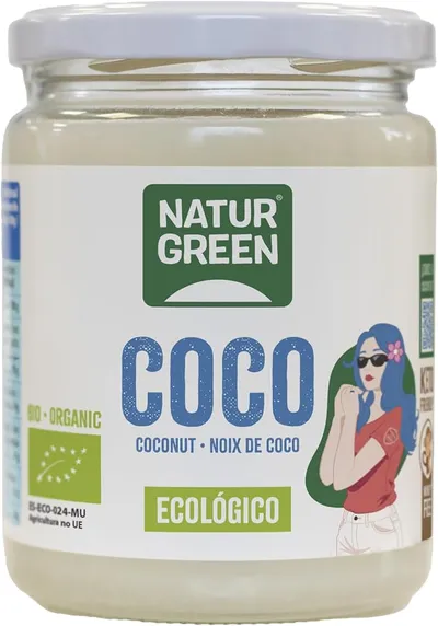 NaturGreen Grasa de Coco 430ml - Versátil para Cocina y Cuidado Personal