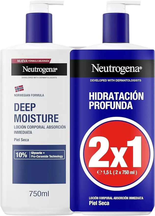 Neutrogena Fórmula Noruega Hidratación Profunda - Pack de 2 loción corporal