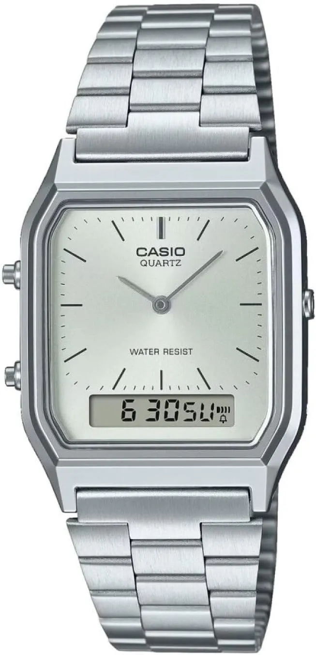 Casio Edgy Collection AQ-230A-7AMQY - Reloj con Doble Horario