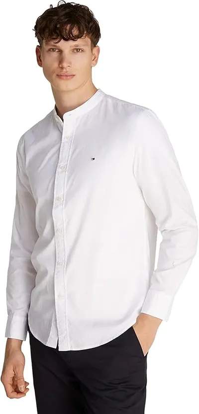 Camisa Tommy Hilfiger Flex Poplin Solid Mao