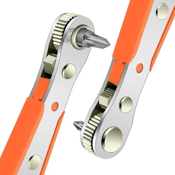 OSDUE Destornilladores de Trinquete Mini Carraca Reversible Magnético