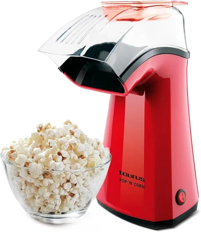 Palomitero Taurus Popcorn 1100W - Prepara Palomitas Saludables en Minutos