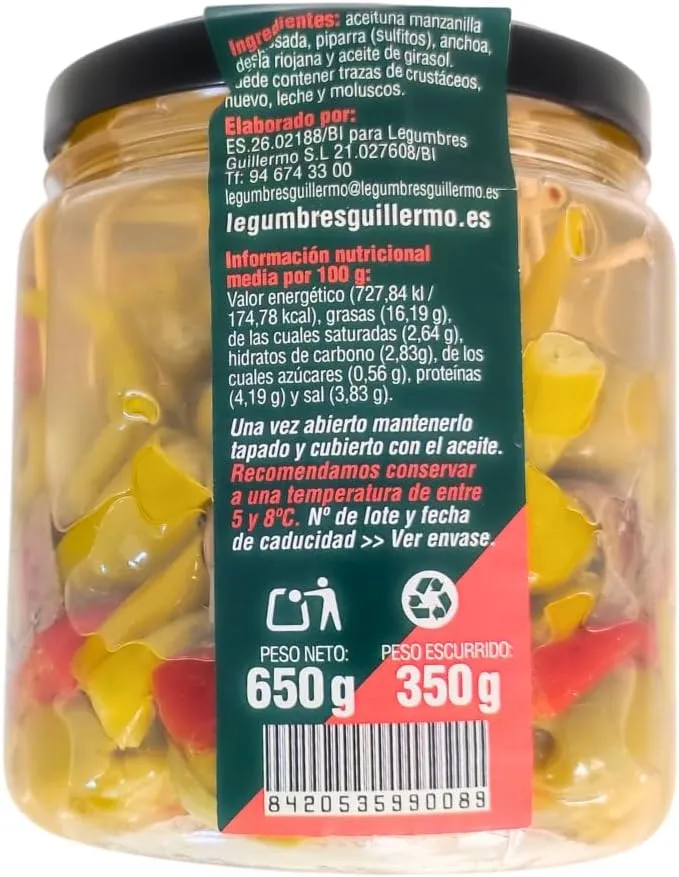 Gildas de Anchoa con Guindilla y Aceituna - Alegre Sabor Riojano