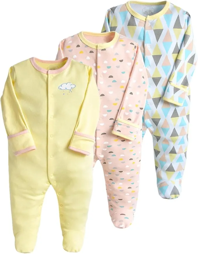 Pijama Mameluco de Algodón para Bebé (Pack 6-9 Meses) – amropi