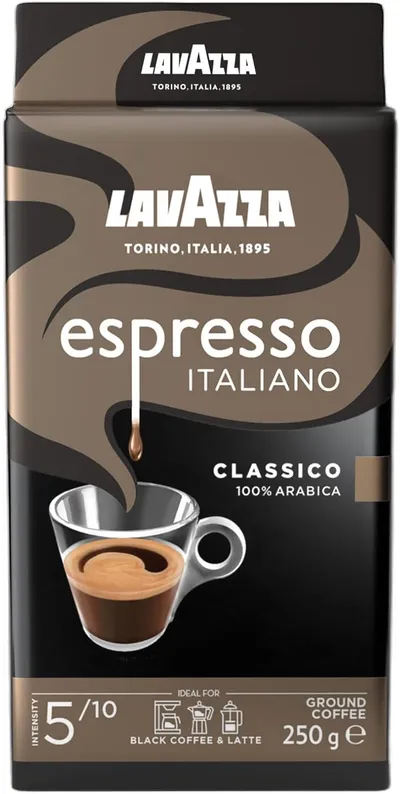 Lavazza, Espresso Italiano Classico, Café Molido Natural