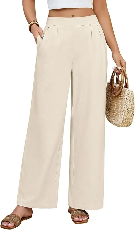 PASUDA Pantalones Mujer Verano Algodón