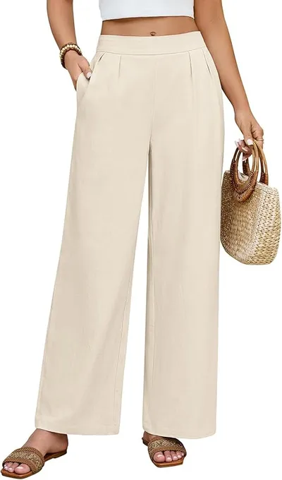PASUDA Pantalones Mujer Verano Algodón