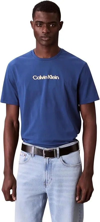 Camiseta para Hombre Calvin Klein Glitched Logo Classic tee