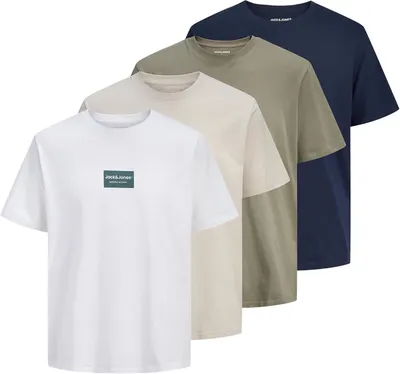 Pack de 4 Camisetas para Hombre - JACK & JONES