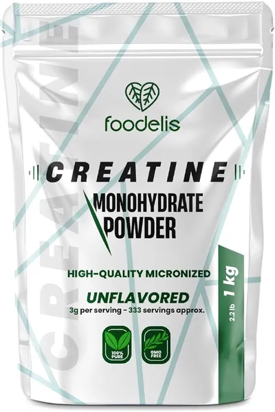 Foodelis Creatina Monohidratada 1 kg - Potencia tu Rendimiento