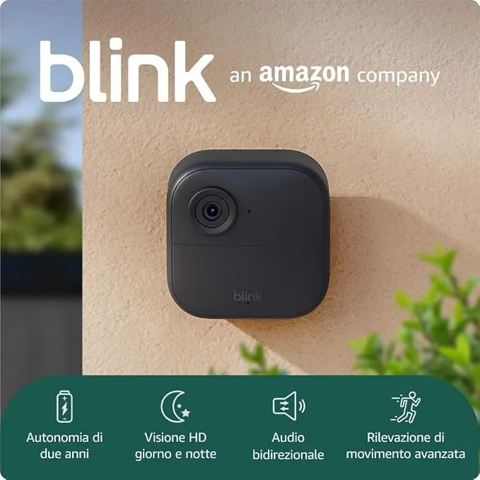 Pack 2 Cámaras Seguridad Inteligente Blink Outdoor 4 HD Sin Cables