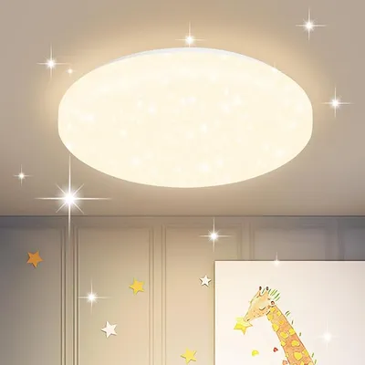 ZMH Lámpara de techo LED para dormitorio, diseño de cielo estrellado