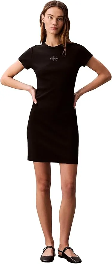 Vestido Tipo Camiseta Mujer Monologo Mini Calvin Klein