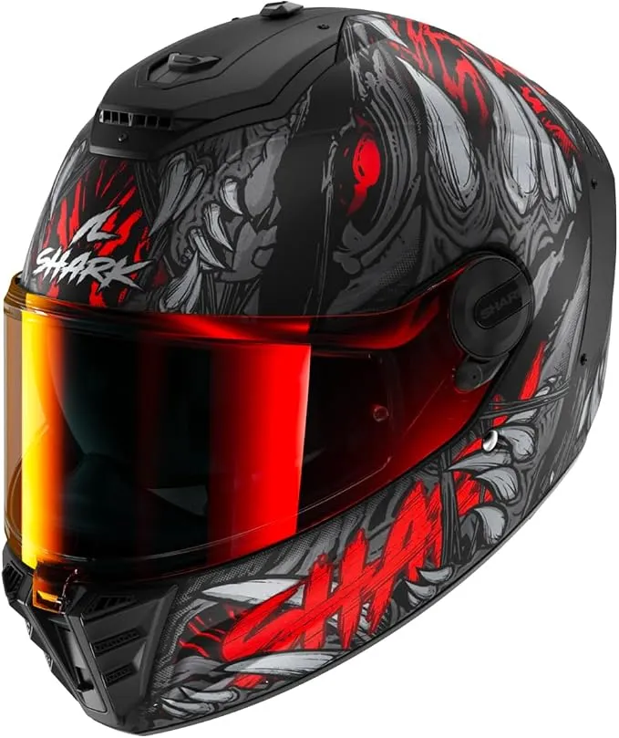 Casco Moto Integral SHARK SPARTAN RS SHAYTAN Mat Black Red Anthracite, XL