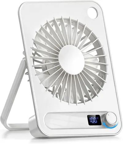 Mini Ventilador de Sobremesa YAYUSI con 100 Velocidades y 12h de Batería