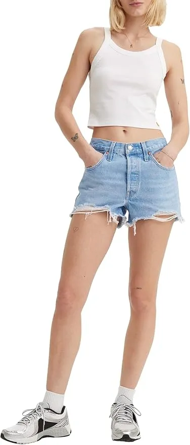 Levi's Mujer 501 Original Shorts Pantalones Cortos, Ojai Luxor Heat, 29W