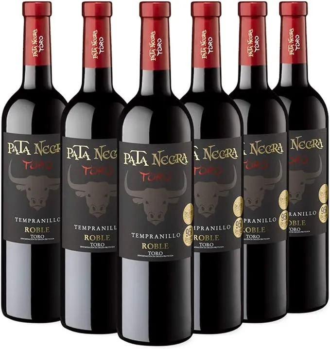 Pata Negra Roble - Vino Tinto D.O. Toro - Caja de 6 Botellas