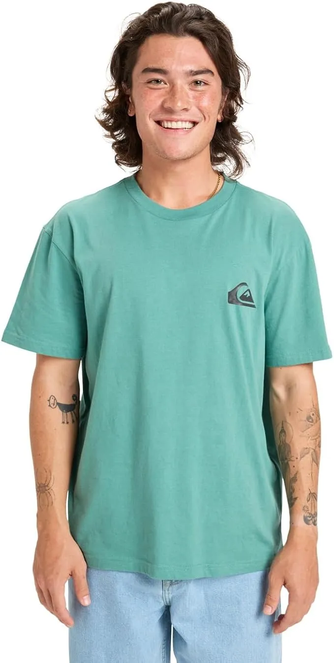 Quiksilver Ev Mini Logo Camiseta Manga Corta Hombre Verde