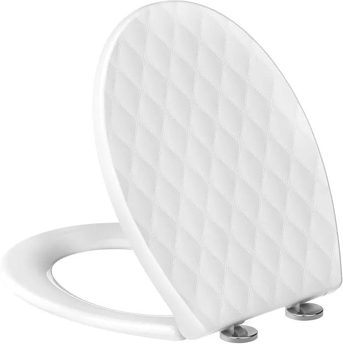 Asiento WC Forma O PP Cierre Suave Doble Quick Release Blanco