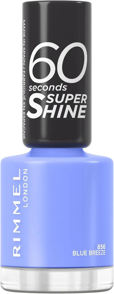 Rimmel London 60 Seconds Super Shine Esmalte de Uñas Azul 856