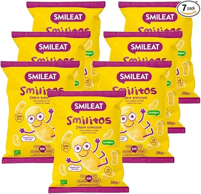 Smileat - Pack de 7 Smilitos Snack - Sabor a Maíz