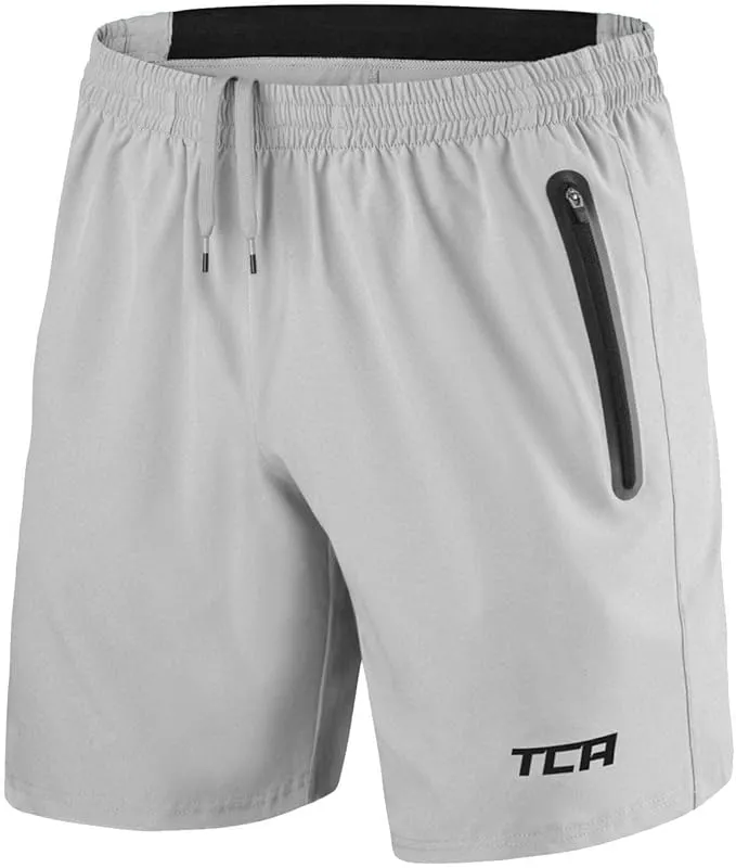 TCA Pantalones Cortos Hombre Deporte con Bolsillos de Cremallera