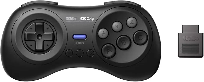 8Bitdo M30 2.4G Wireless Gamepad for the Original for Sega Mega Drive/Genesis - Black