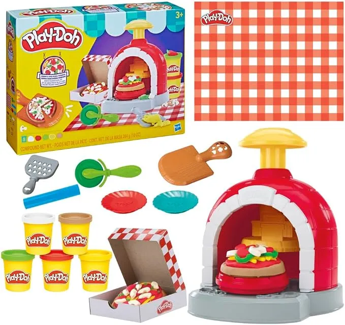 Play-Doh Pizzas Divertidas con 5 Colores y Accesorios
