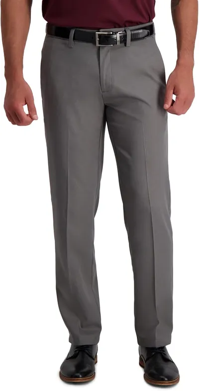 Haggar Cool 18 Pro - Pantalón Delantero Plano para Hombre