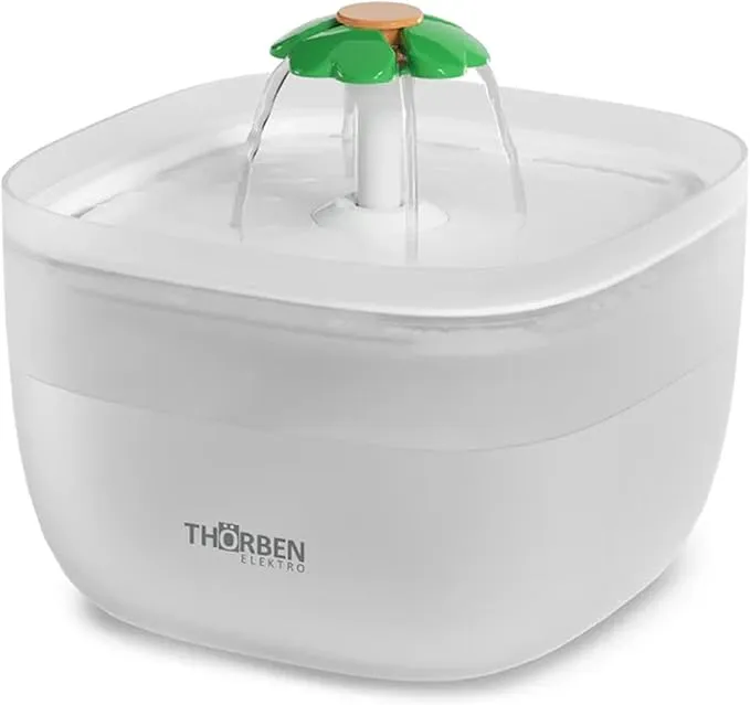 Fuente de Agua Automática Thörben para Mascotas 2L con Filtración Avanzada