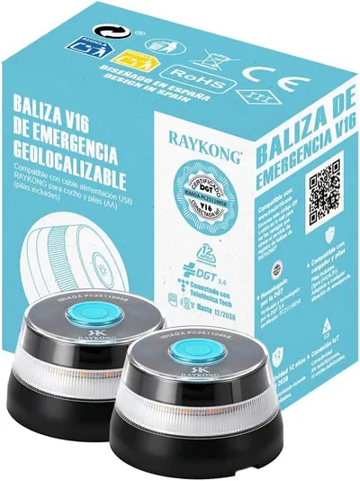 Baliza de emergencia Raykong V16 Pack Doble