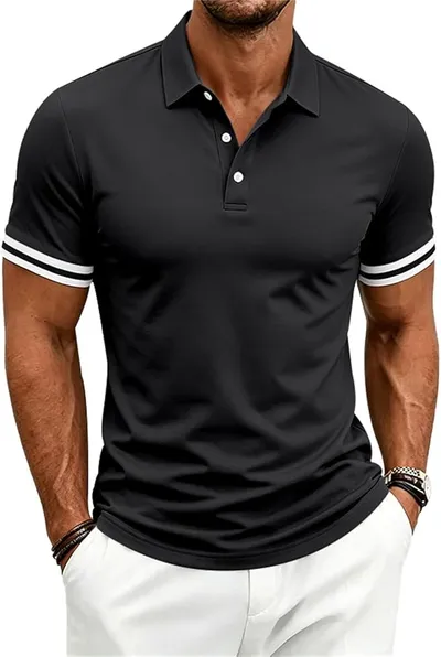 Polo Slim Fit Hombre Manga Corta