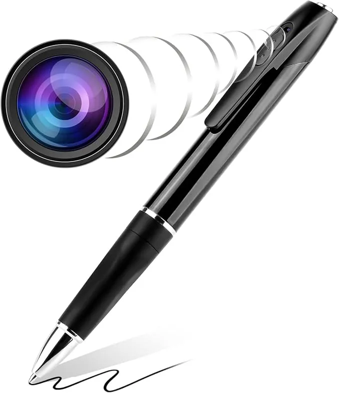 Mini Cámara Espía Oculta en Bolígrafo Full HD 1080P con 32GB